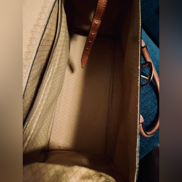 Gucci Diagonal GG Leather trim buckle Luggage 1970s - Picture 11 of 17